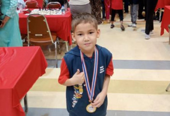 Астаналық 8 жасар оқушы шахматтан Азия чемпионы атанды