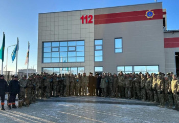 Глава МЧС открыл новую пожарную часть в городе Актобе