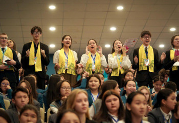 Ауылдан шыққан 450 оқушы олимпиадада бақ сынады