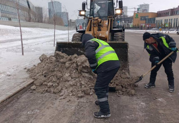 В Астане более 2 600 рабочих задействованы в уборке снега