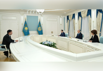 Kassym Jomart Tokayev meets with Euronews Board Chairman