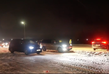 Полиция Улытау сопроводила более 300 автомобилей в условиях гололеда