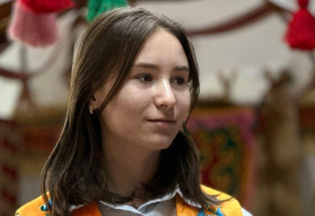 Ақмолада орыс қызы өзге ұлттарға қазақ тілін үйретіп жүр