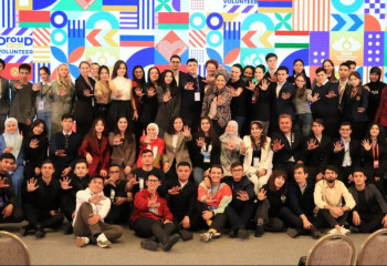 Kazakh volunteers take part in international forum in Tashkent