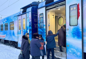 Астанадан Атбасар мен Көкшетауға жүретін жаңа жылдық электропойыз жолға шықты