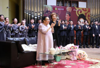 В Алматы прошел праздничный концерт «Бибигуль Тулегенова – казахский соловей»