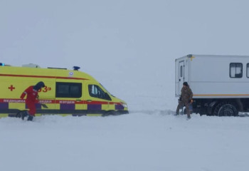 Ұлытау облысында жедел қызметі қар құрсауында қалып қойды