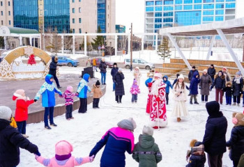 Астанада жаңа жылға арналған мерекелік іс-шаралар басталды