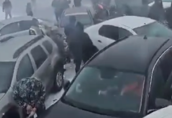 Бурабайға барар жолда 95 көлік соқтығысқан - ҚазАвтоЖол