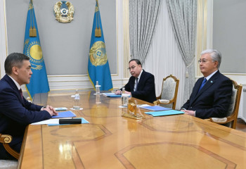 Глава государства принял Генерального секретаря Шанхайской организации сотрудничества Нурлана Ермекбаева