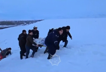 Түркістан облысында таулы аймақтан әйел құтқарылды