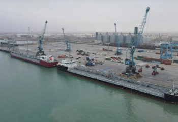Container hub in port of Aktau to strengthen international logistics