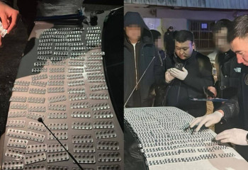 Түркістан облысында қарауылдан 2,4 мыңнан астам «Трамадол» таблеткасы тәркіленді