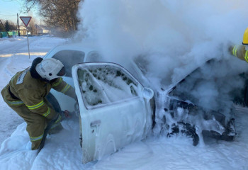 Пожар в авто ликвидировали огнеборцы области Жетысу