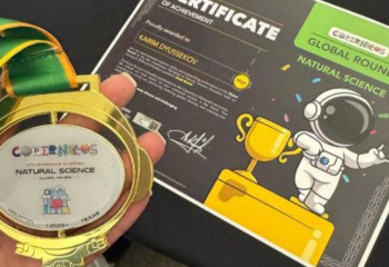 Елордалық оқушы әлемдік олимпиадада алтын медаль жеңіп алды