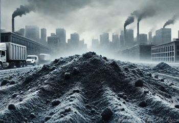 Чёрный снег в Сатпаеве: аким города объяснил загрязнение воздуха