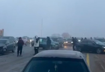 Крупное ДТП на автодороге Алматы – Усть-Каменогорск: столкнулись 18 автомобилей