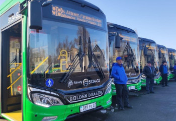 Автопарк Алматы пополнили новые электробусы