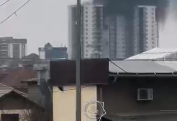 Пожар в Шымкенте: горел строящийся ЖК