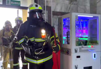 Пожарно-тактическое учение провели на железнодорожном вокзале «Алматы-2»