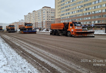 Елордада қыс басталғалы 3,3 млн текше метрден астам қар шығарылды