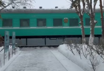 Ұлттық ұланда тұңғыш рет вагондағы музей ашылды