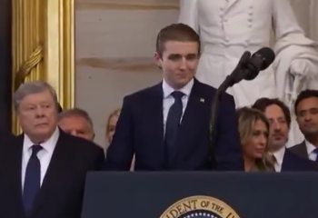 18-летний сын Трампа - Бэррон влюбил в себя Америку