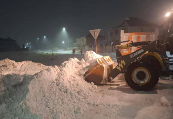 В Астане за сутки вывезено 55 тысяч кубометров снега