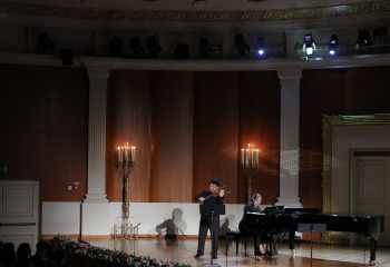 Winter Evening with Sounds of a Violin