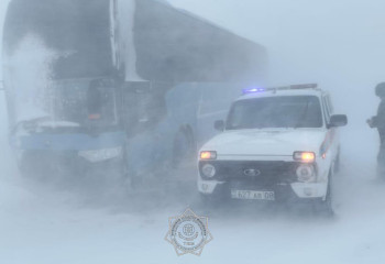 11 человек спасли из снежного заноса в Жамбылской области