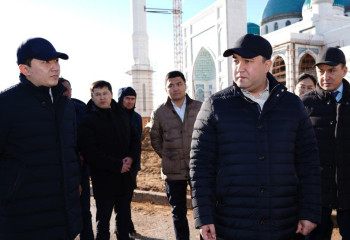 Түркістанда салынып жатқан мешітте 5 мың жамағат бір мезгілде құлшылық ете алады