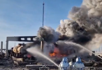 Жезқазғандағы мұнай базаларының бірінде өрт шықты