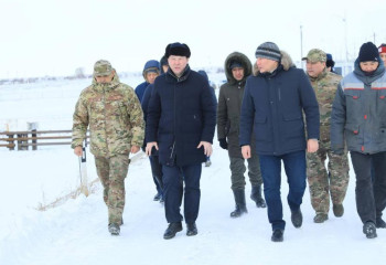 Аким области проверил ход противопаводковых мероприятий в Актобе