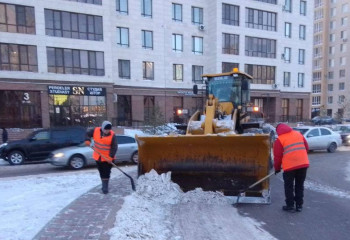 Астанадан бір түнде 48 мың текше метрден астам қар шығарылды