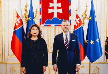 Ambassador of Kazakhstan presented credentials to President of Slovakia