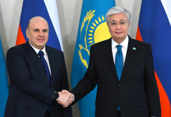 Tokayev meets with Prime Minister of Russian Federation Mikhail Mishustin