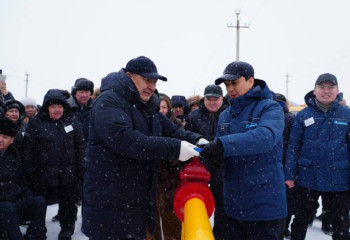 В Целиноградском районе началась газификация: природный газ пришел в ПК «Нурлы»