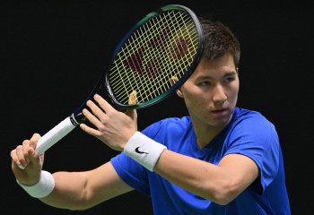 Казахстан уверенно стартовал в плей-офф Кубка Дэвиса с Пакистаном