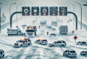 Несколько трасс перекрыли в двух областях Казахстана