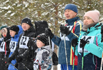Елордада әскери қызметшілердің отбасылары арасында шаңғы жарысы өтті