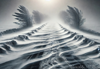 В стране закрыты четыре участка трасс из-за метели и бокового ветра