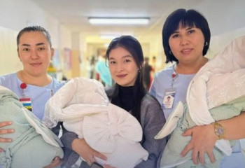 Шымкентте 2025 жылғы алғашқы үшем дүниеге келді