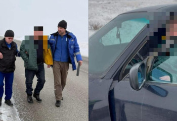 Ақмолада полицейлер инсульт алған жүргізушіні құтқарды