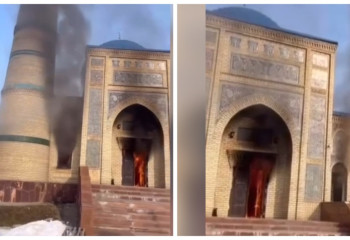 Қарасай ауданында мешіт отқа оранды