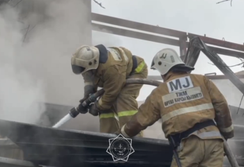 В Шымкенте ликвидирован пожар в Туранском районе