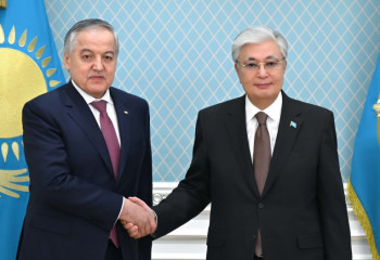 Tokayev receives Minister of Foreign Affairs of the Republic of Tajikistan Sirojiddin  Muhriddin