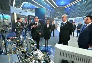 Kazakh President attends City of Working Professions festival