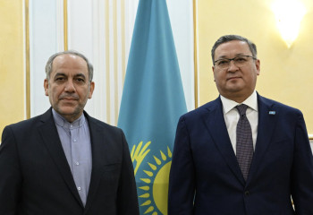 Kazakh FM receives Ambassador of Iran