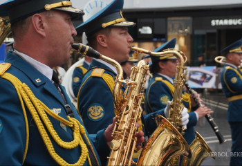 Әскери музыканттар Жеңіс күніне арнап концерт қойды