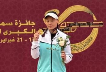 Kazakh shooter Diana Sabikova clinches gold at Grand Prix for Shotgun